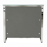 QT-07 Reception Desk β Tempered Glass & Metal Frame (Multiple Sizes)