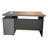 ZY Series Modern Office Desk with Side Cabinet β Available in 120 cm & 140 cm