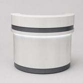 Huimei DW-R Series Modern Curved Reception Desk β DW-R12 / DW-R14