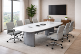 Huimei BG-9936 Glossy Meeting Table White Color