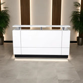 Huimei Modern White Reception Desk β Available in 160cm, 180cm & 200cm Sizes Huimei Furniture