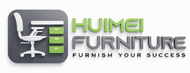 Huimei Furniture logo with office chair and desk icons on a white background