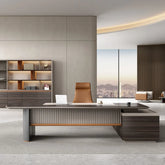Huimei Executive Office Table LX-280 / LX-320, Brown Color Huimei Furniture