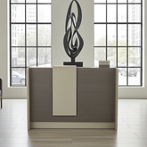 Modern Reception Desk with Front Modesty Panel | Office Reception Counter