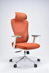 Humei 836-A Ergonomic Mesh High-Back Office Chair with Headrest β Orange Huimei Furniture
