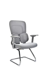 Humei 837-C Ergonomic Mesh Visitor Chair with Lumbar Support β White Frame Huimei Furniture