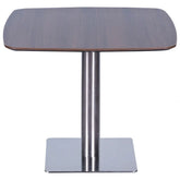 Huimei Brown Square Meeting Table with Metal Base Huimei Furniture