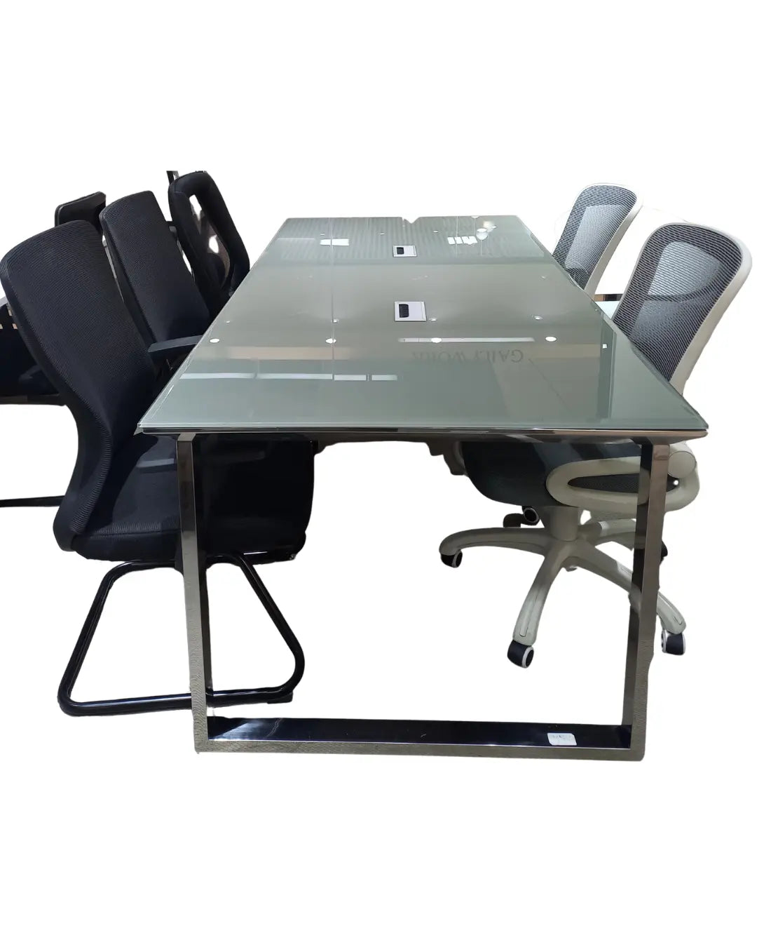 Huimei DB-026B Glass Conference Table – Available in 5 Sizes Huimei Furniture