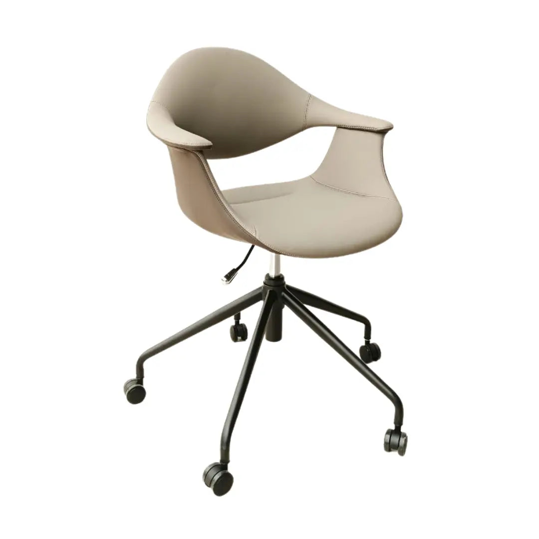 Humei CM-XS-075CS Modern Leather Office Chair – Minimalist Comfort with Sleek Black Base Huimei Furniture