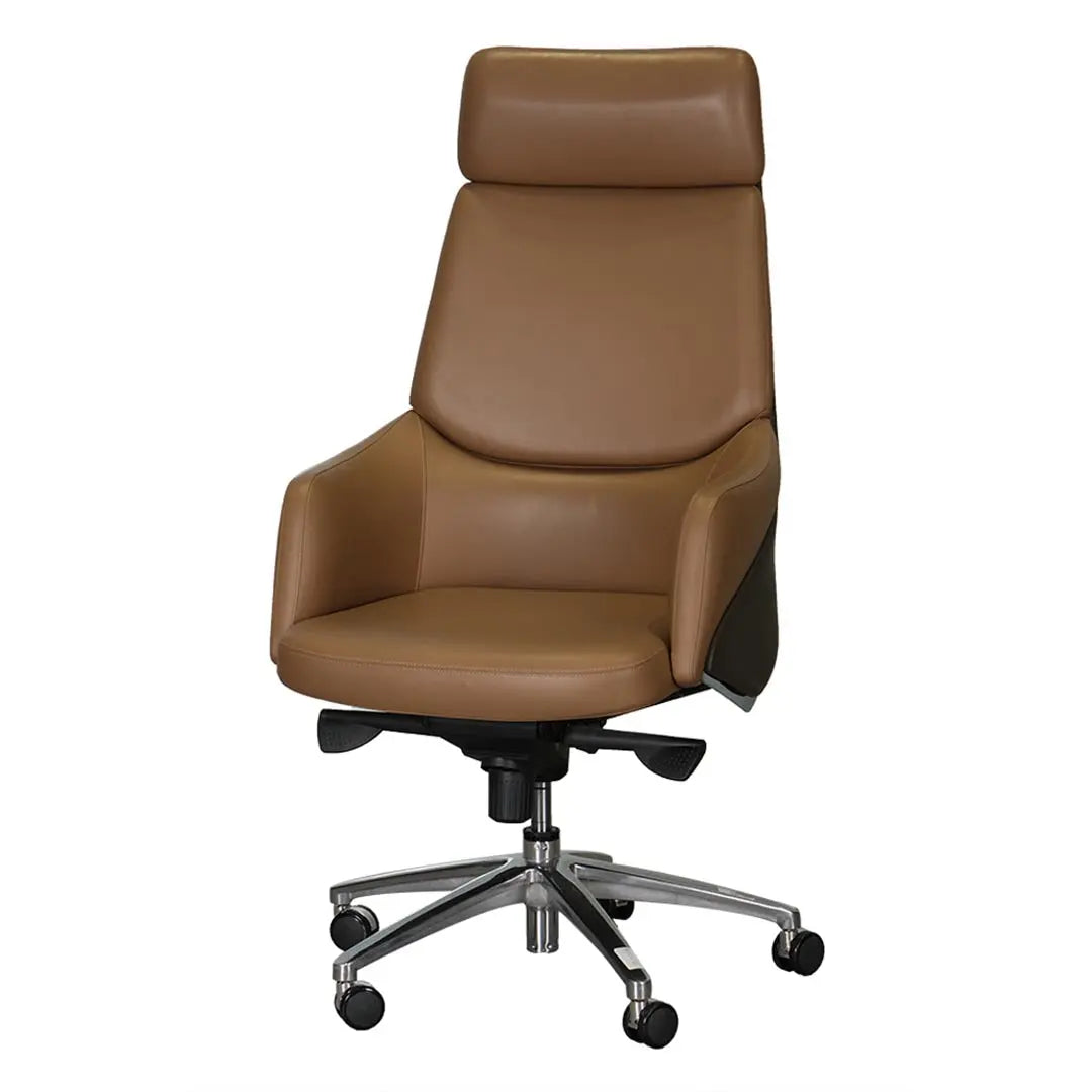 Huimei High Back Office Chair YS 1524 A, Brown Color Huimei Furniture