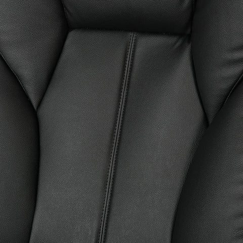 Huimei H-1708 Executive Office Chair – Black Leather with Chrome Base Huimei Furniture