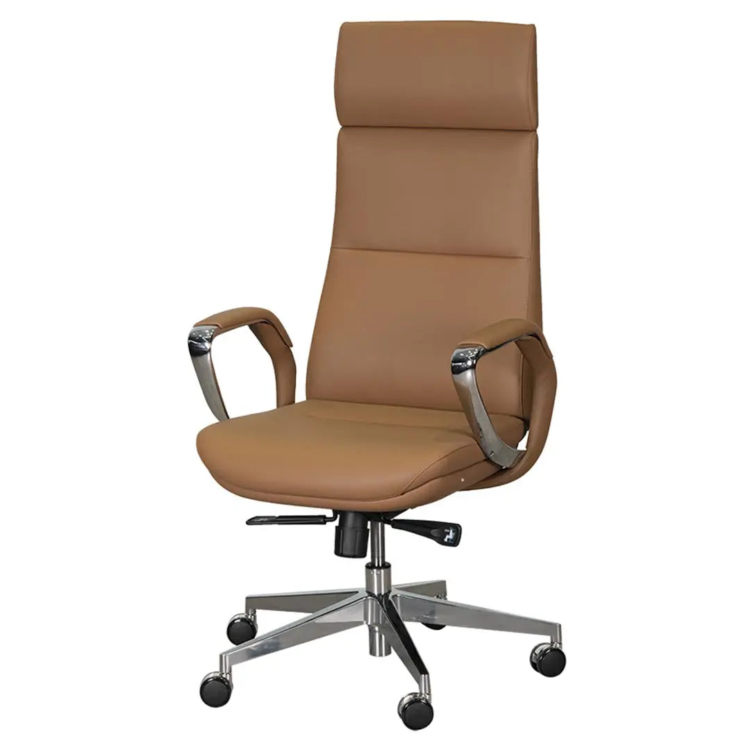 Huimei High Back Arm Chair YS-1812 A, Brown Color Huimei Furniture