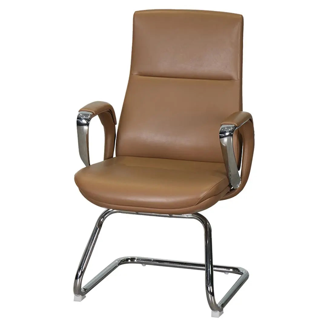 Huimei Office Visitor Chair YS-1812 C, Brown Color Huimei Furniture