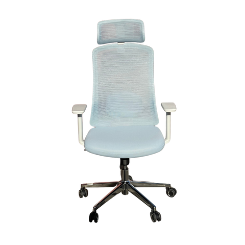 Humei 835-A High Back Mesh Office Chair – Ergonomic Design with Adjustable Headrest and Chrome Base