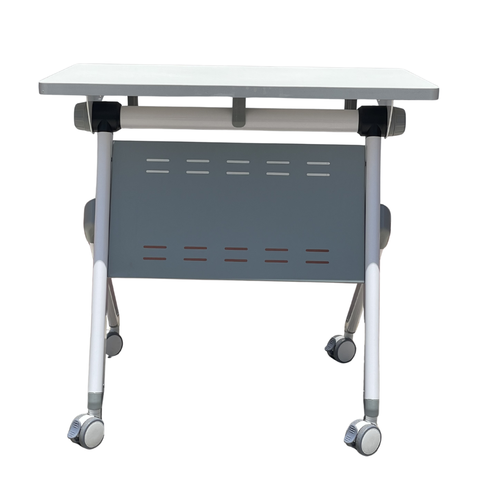 T002T-2 Training Table – 80 × 50 cm | Foldable Mobile Desk