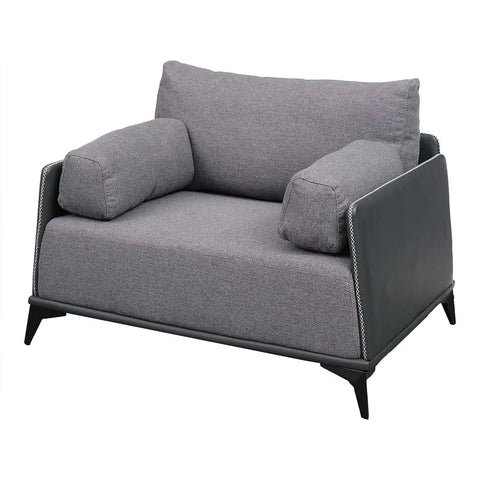 Huimei PU Leather Sofa Set Grey Color, 2106-P Huimei Furniture