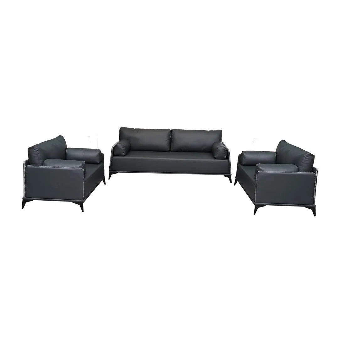 Huimei PU Leather Sofa Set Grey Color, 2106-P Huimei Furniture