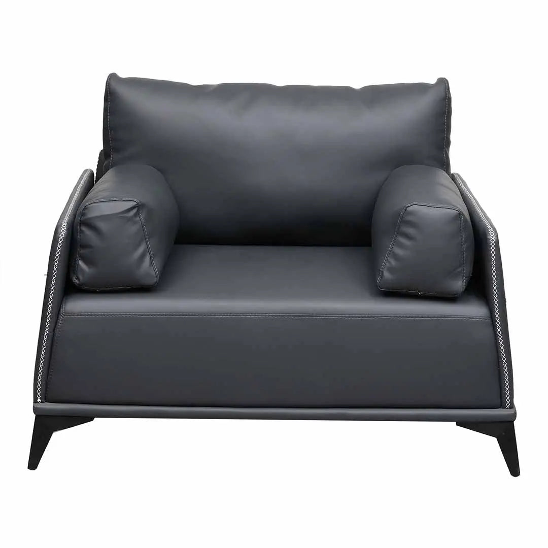 Huimei PU Leather Sofa Set Grey Color, 2106-P Huimei Furniture