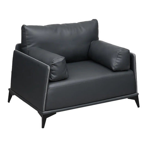 Huimei PU Leather Sofa Set Grey Color, 2106-P Huimei Furniture