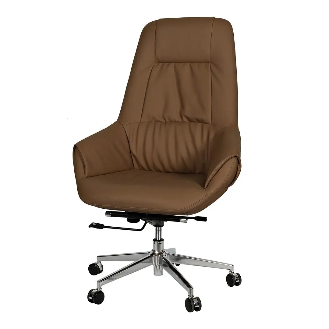 Huimei High Back Office Chair, 2212-A Brown Color Huimei Furniture