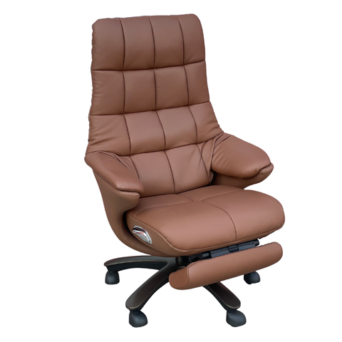 Humei CM-B351ASTR Executive Recliner Office Chair with Footrest – Premium Leather Comfort