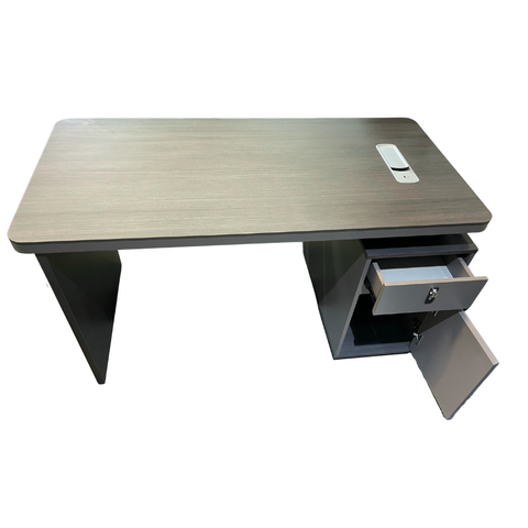 ZY Series Modern Office Desk with Side Cabinet – Available in 120 cm & 140 cm