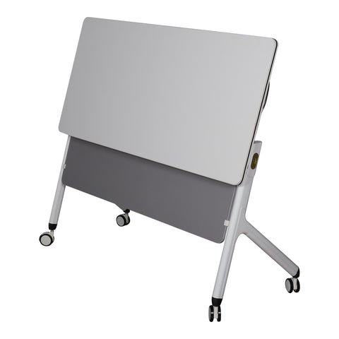 Huimei Folding Training Table, White Color