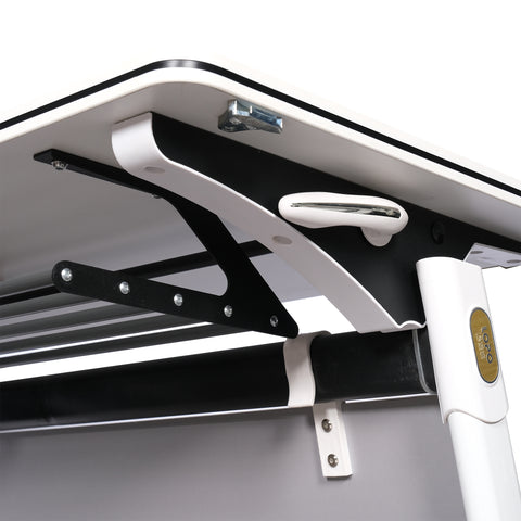 Huimei Folding Training Table, White Color
