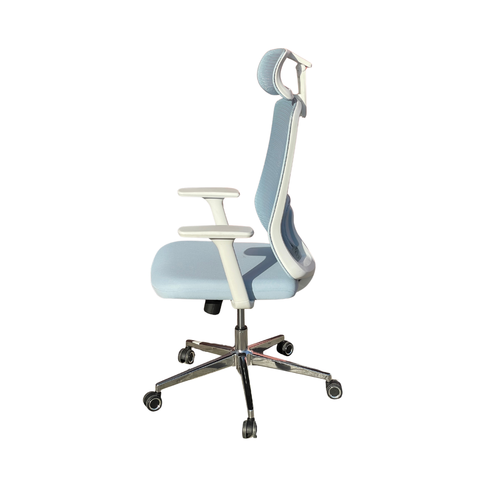 Humei 835-A High Back Mesh Office Chair – Ergonomic Design with Adjustable Headrest and Chrome Base