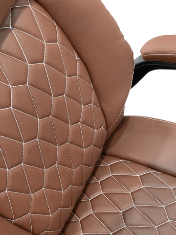 CO-488 Executive Visitor Chair – Premium Leather Office Chair (Black & Brown)