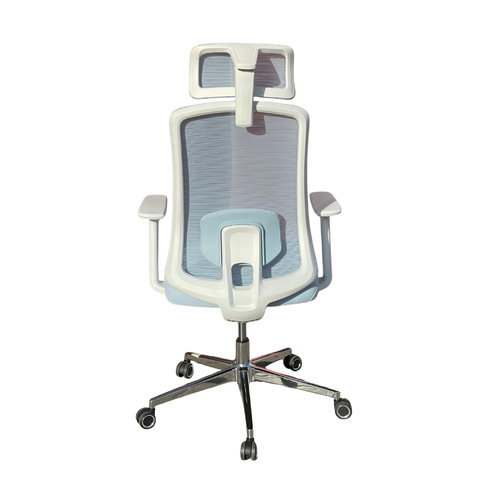 Humei 835-A High Back Mesh Office Chair – Ergonomic Design with Adjustable Headrest and Chrome Base