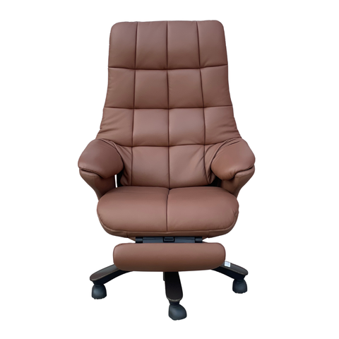Humei CM-B351ASTR Executive Recliner Office Chair with Footrest – Premium Leather Comfort