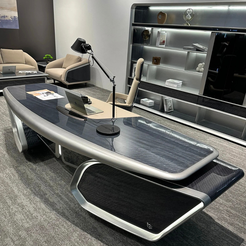 HUIMEI Executive Desk – Luxury High-End Aircraft-Modeling CEO Table (260 × 100 cm)