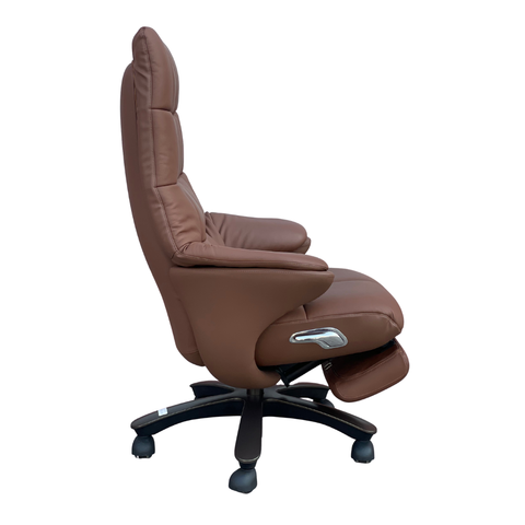Humei CM-B351ASTR Executive Recliner Office Chair with Footrest – Premium Leather Comfort