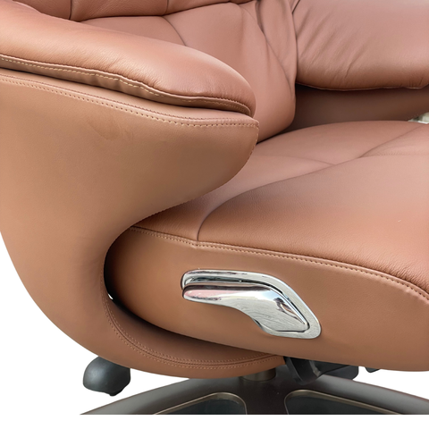 Humei CM-B351ASTR Executive Recliner Office Chair with Footrest – Premium Leather Comfort