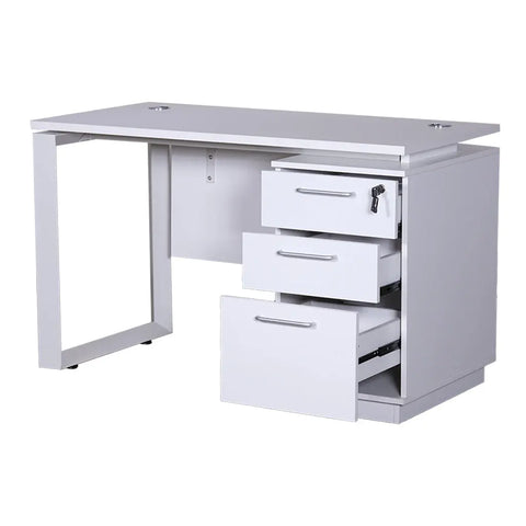Huimei White Office Table 120 / 140 CM Huimei Furniture
