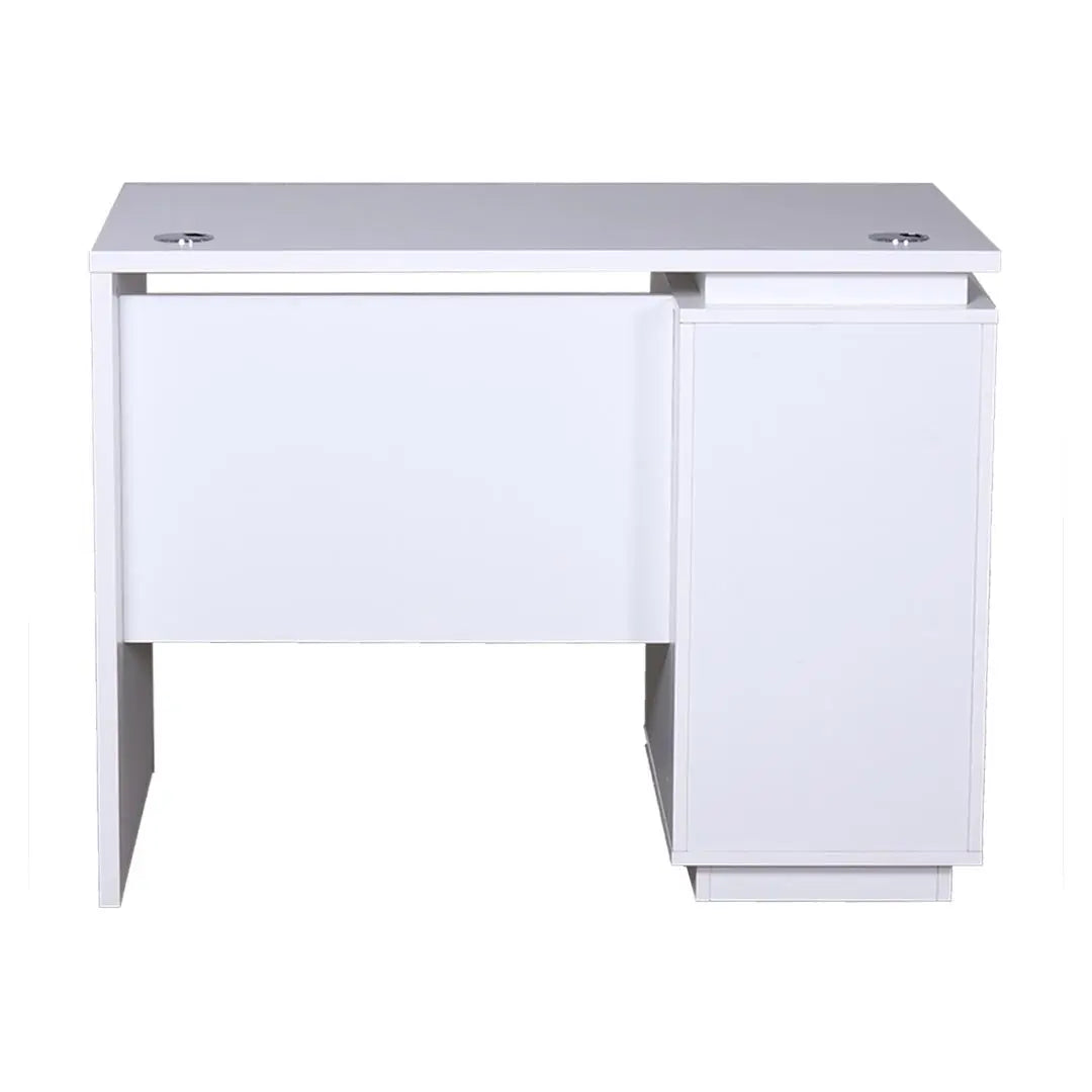 Huimei Office Table with Drawers – Matt White Color (100 cm / 120 cm) Huimei Furniture
