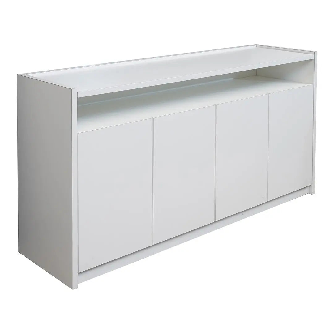 Huimei 810-C02 Low Cabinet, Matt White Color Huimei Furniture