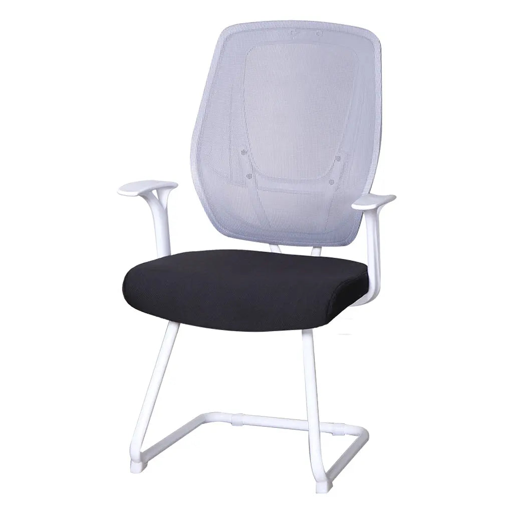 Huimei CO-319 Mesh Visitor Chair – Black & White Huimei Furniture