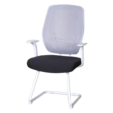 Huimei CO-319 Mesh Visitor Chair – Black & White Huimei Furniture