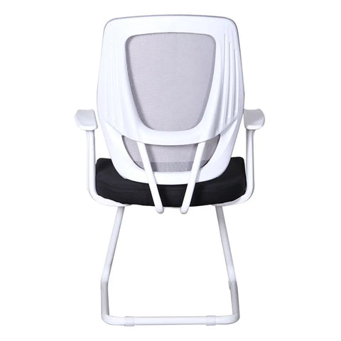 Huimei CO-319 Mesh Visitor Chair – Black & White Huimei Furniture