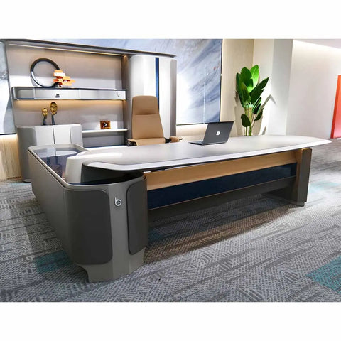 Huimei Executive Office Table, Grey Color, BB01-T01 Huimei Furniture