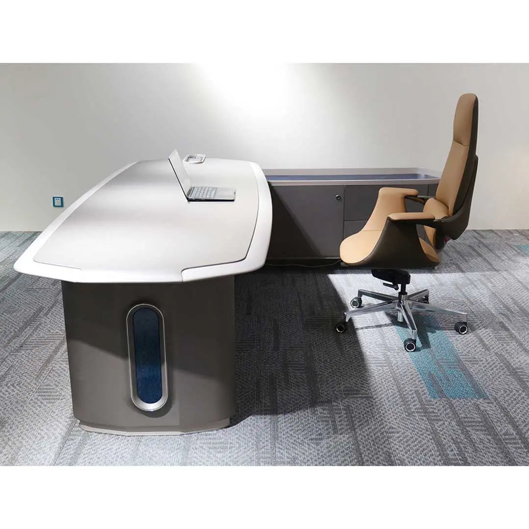 Huimei Executive Office Table, Grey Color, BB01-T01 Huimei Furniture