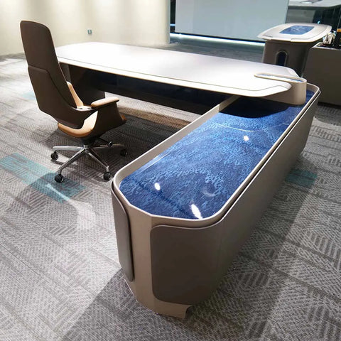 Huimei Executive Office Table, Grey Color, BB01-T01 Huimei Furniture