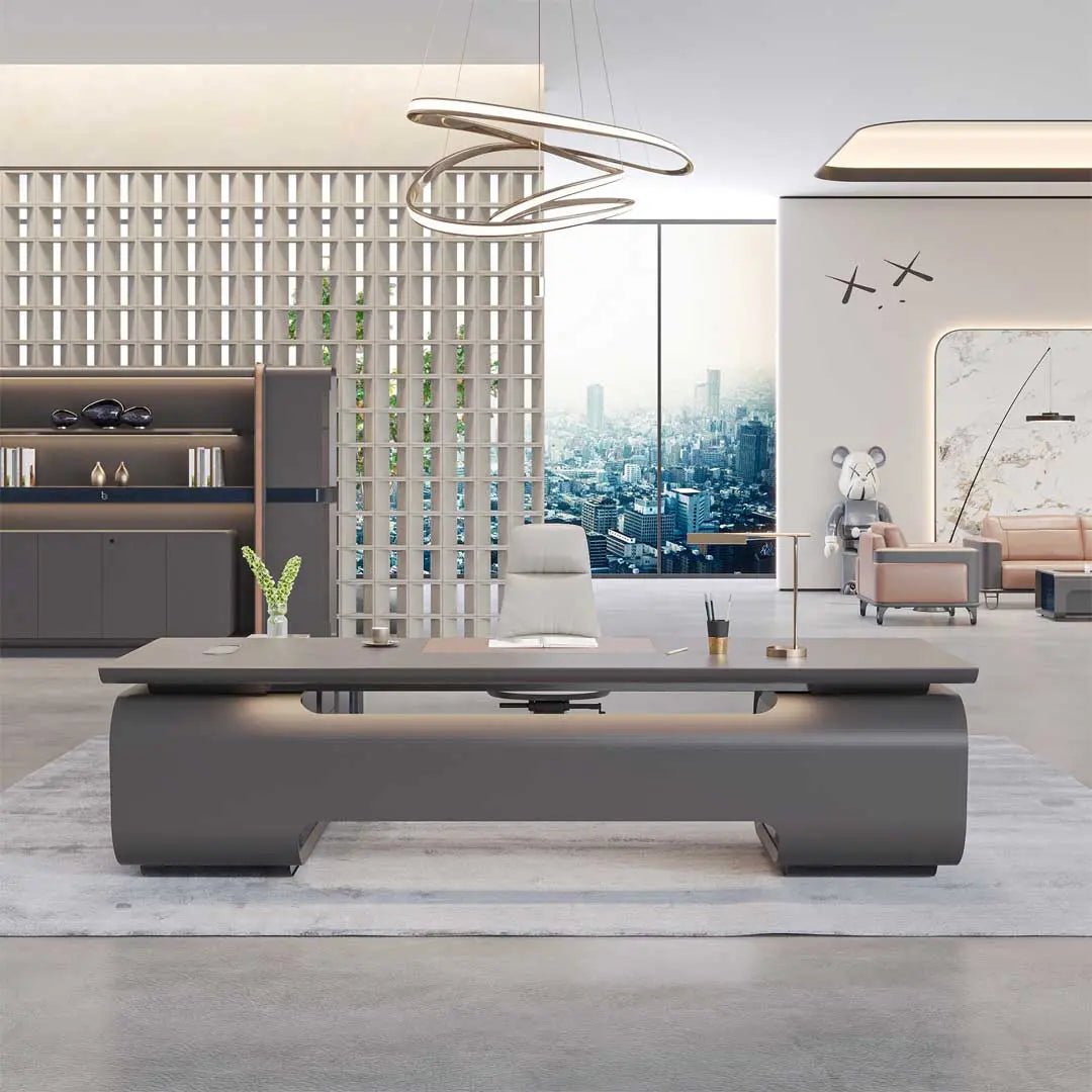 Huimei Executive Office Table, Grey Color, BC01-T01 Huimei Furniture