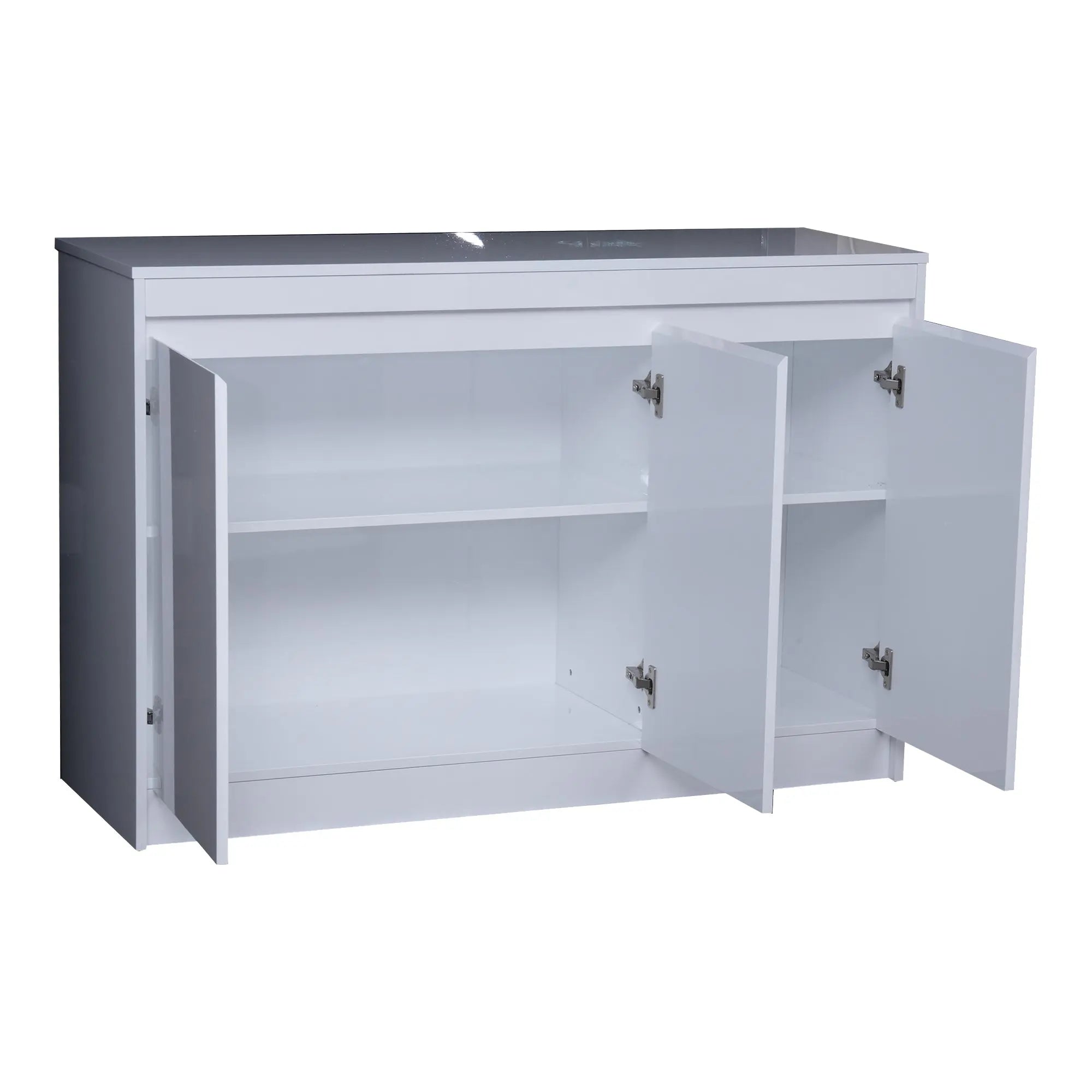 Huimei HDF Low Cabinet BG-9907 Glossy White Color Huimei Furniture
