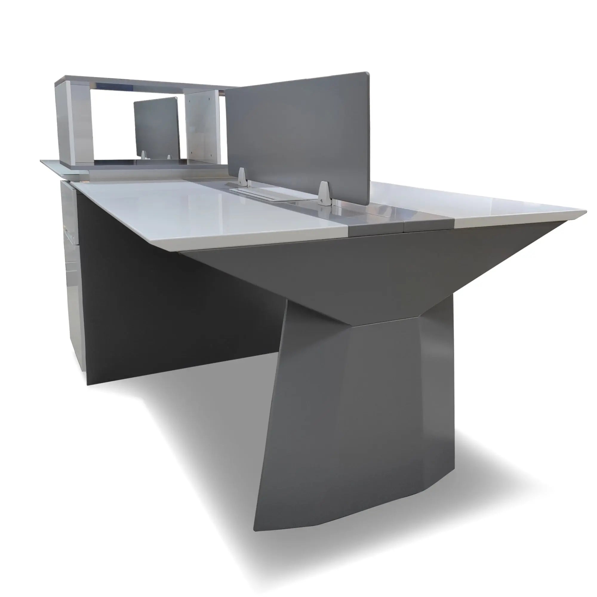 Huimei BG-9927 Modern 4-Person Office Workstation – 270W x 120D x 120H cm Huimei Furniture