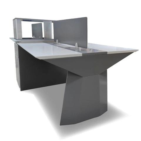 Huimei BG-9927 Modern 4-Person Office Workstation – 270W x 120D x 120H cm Huimei Furniture