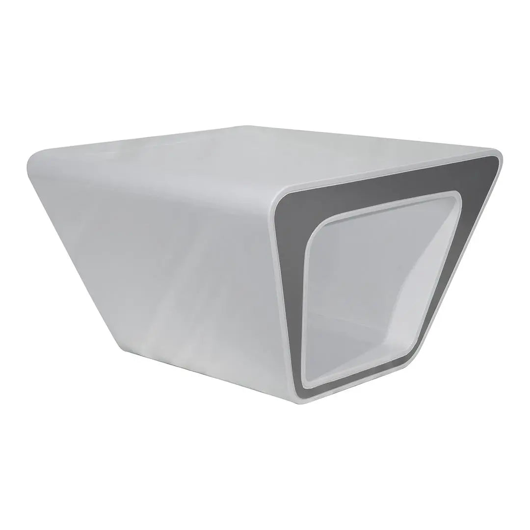 Huimei Glossy BG-9953-S Coffee Table, White Color Huimei Furniture
