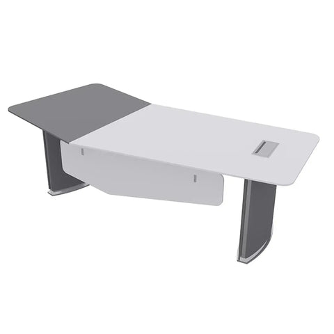 Huimei Executive Office Table BG-9965, Glossy White Huimei Furniture